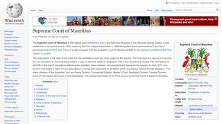 
                            11. Supreme Court of Mauritius - Wikipedia
