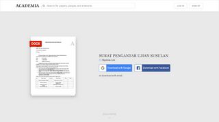 
                            11. SURAT PENGANTAR UJIAN SUSULAN | nyoman lim - Academia.edu