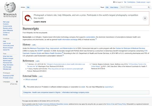 
                            11. Surescripts - Wikipedia