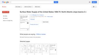 
                            12. Surface Water Supply of the United States 1966-70: North Atlantic ...
