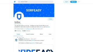 
                            12. SurfEasy (@SurfEasyInc) | Twitter