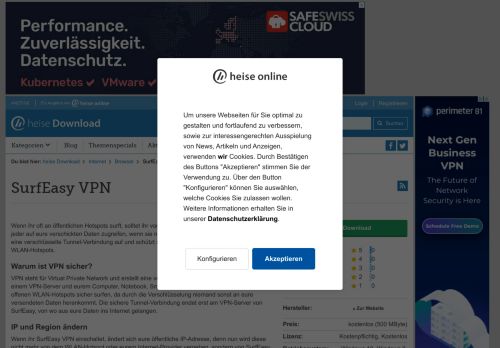 
                            5. SurfEasy VPN | heise Download