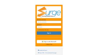 
                            1. Surge e-Learning Login - surgelearning.ca