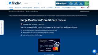 
                            6. Surge Mastercard Credit Card review | finder.com