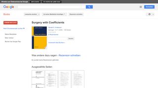 
                            11. Surgery with Coefficients