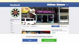 
                            8. Suribet shop debi's betting - Paramaribo, Suriname | Facebook