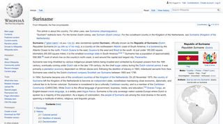 
                            12. Suriname - Wikipedia