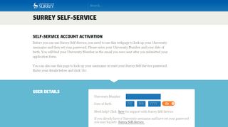 
                            3. Surrey Self-Service Account Activation