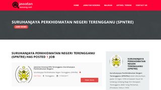 
                            9. Suruhanjaya Perkhidmatan Negeri Terengganu (SPNTRe)  ...