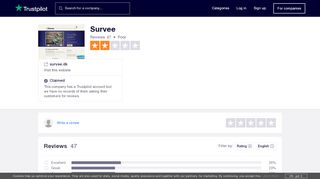 
                            10. Survee Reviews | Read Customer Service Reviews of survee.dk