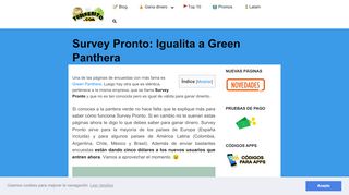 
                            9. Survey Pronto: Igualita a Green Panthera | TuDinerito.com