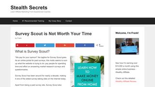 
                            6. Survey Scout is Not Worth Your Time | Stealth Secrets