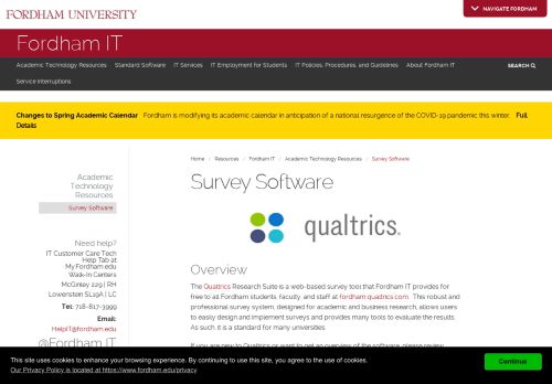 
                            13. Survey Software | Survey Software | Fordham