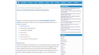 
                            7. Survey Terbukti Membayar Mahal Uang Online - Caraseobali.com