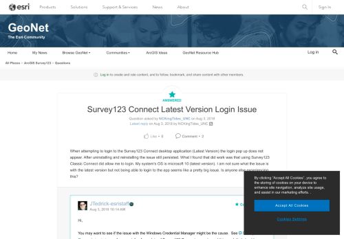 
                            5. Survey123 Connect Latest Version Login Issue | GeoNet
