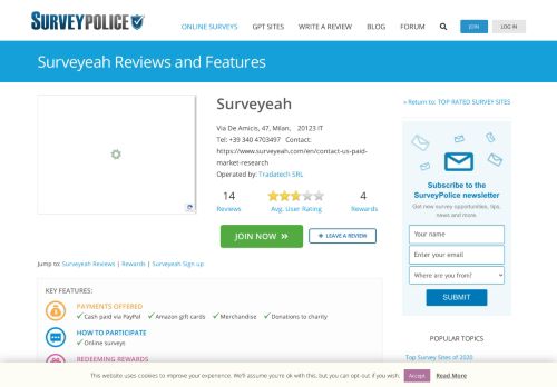 
                            12. Surveyeah Ranking and Reviews - SurveyPolice