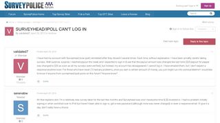 
                            4. Surveyhead/Ipoll Can't Log In - Archive - SurveyPolice Forum