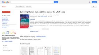 
                            6. Surveying Human Vulnerabilities across the Life Course