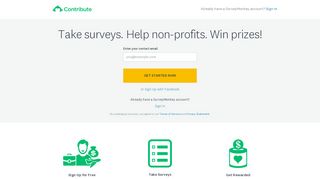 
                            5. SurveyMonkey Contribute Sign-Up