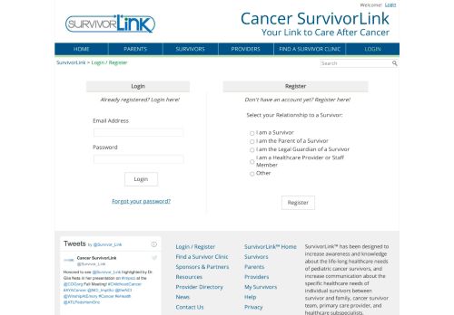 
                            3. SurvivorLink™ | Login