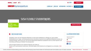 
                            9. SUSA Flexible Studentenjobs | UNICUM Karrierezentrum