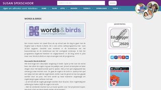 
                            9. Susan Spekschoor - Words & Birds