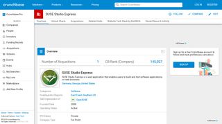 
                            11. SUSE Studio Express | Crunchbase