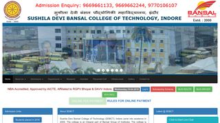 
                            12. Sushila Devi Bansal College of Technology, Indore