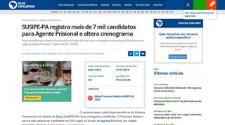 
                            8. SUSIPE-PA registra mais de 7 mil candidatos para Agente Prisional e ...