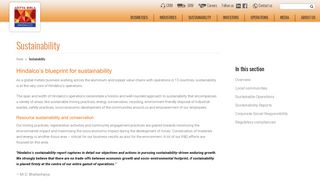 
                            12. Sustainability - Hindalco