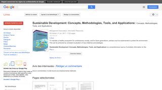 
                            10. Sustainable Development: Concepts, Methodologies, Tools, and ...