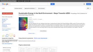 
                            10. Sustainable Energy in the Built Environment - Steps Towards nZEB: ... - Risultati da Google Libri