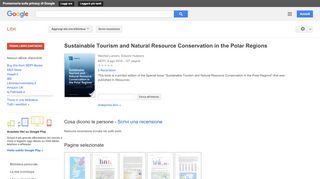 
                            10. Sustainable Tourism and Natural Resource Conservation in the Polar ...