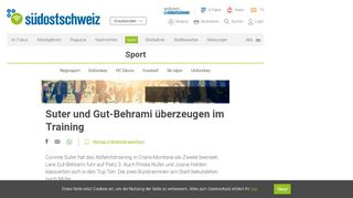 
                            4. Suter und Gut-Behrami überzeugen im Training | suedostschweiz.ch