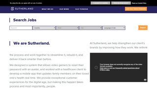 
                            2. Sutherland Global Services: Careers