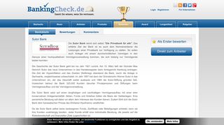 
                            12. Sutor Bank | BankingCheck.de
