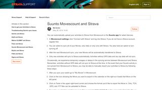 
                            11. Suunto and Strava – Strava Support