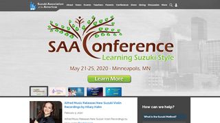 
                            12. Suzuki Association of the Americas: Homepage