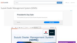 
                            9. Suzuki Dealer Management System (SDMS) - PDF - DocPlayer.net