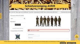 
                            13. SV AVRM - Login formulier