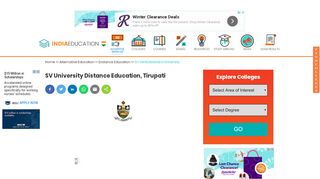 
                            8. SV University Distance Education: Courses Offered, Admissions