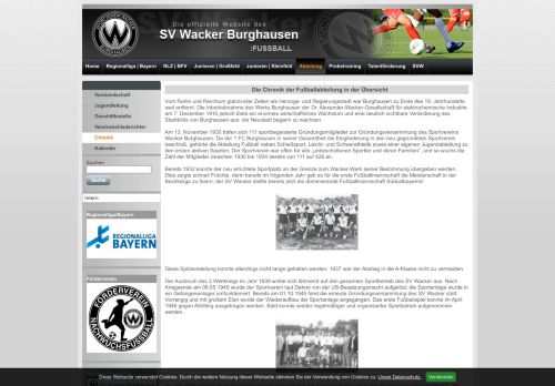 
                            13. SV Wacker Burghausen: Chronik