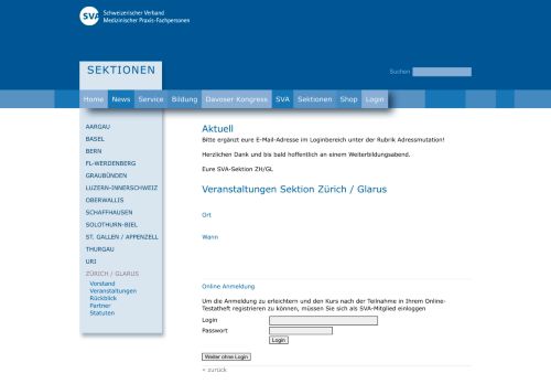 
                            9. SVA :: Zürich / Glarus