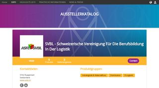 
                            8. SVBL - Schweizerische Vereinigung Für Die Berufsbildung In Der ...