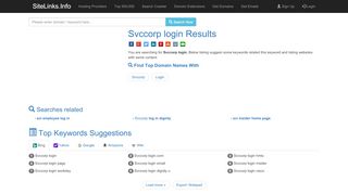 
                            11. Svccorp login Results For Websites Listing - SiteLinks.Info