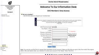 
                            7. SVD-Curia :: SVD Members' Area Access