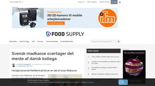
                            10. Svensk madkasse overtager det meste af dansk kollega - Food Supply