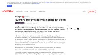 
                            7. Svenska bilverkstäderna med högst betyg - Lasingoo - Mynewsdesk