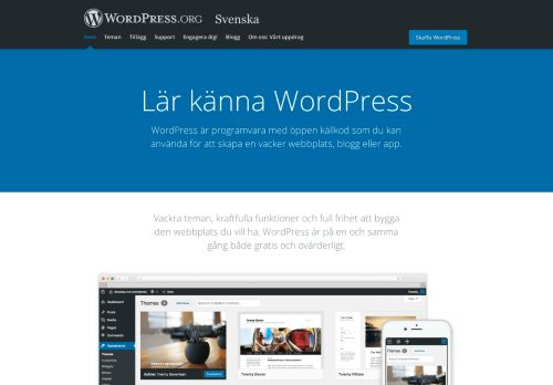 
                            3. Svenska — WordPress