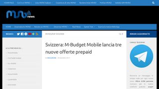 
                            10. Svizzera: M-Budget Mobile lancia tre nuove offerte prepaid
